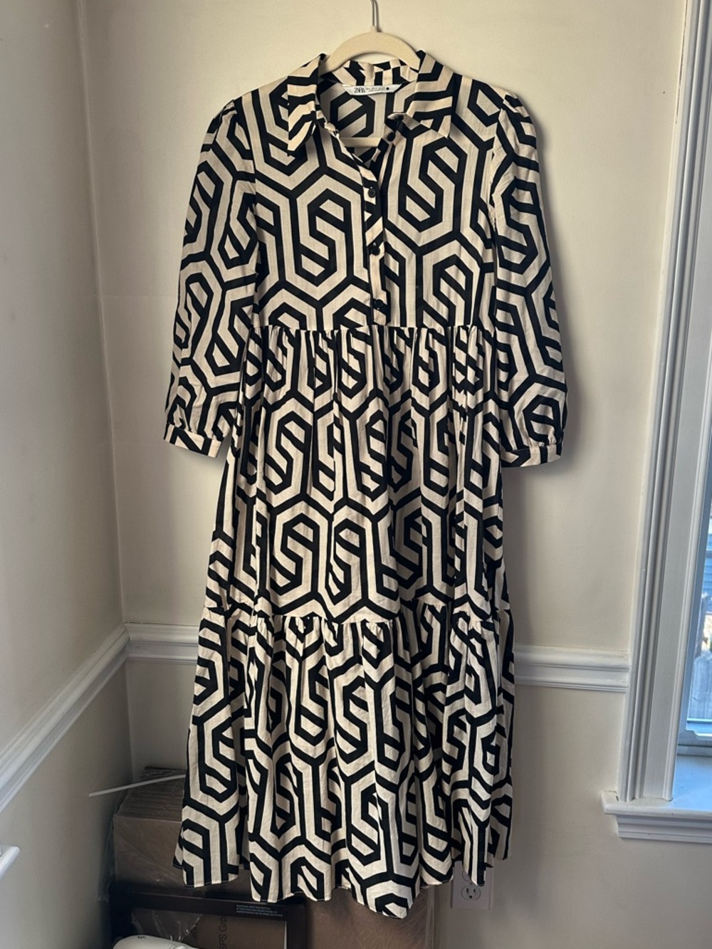 Zara Tiered Shirtdress
